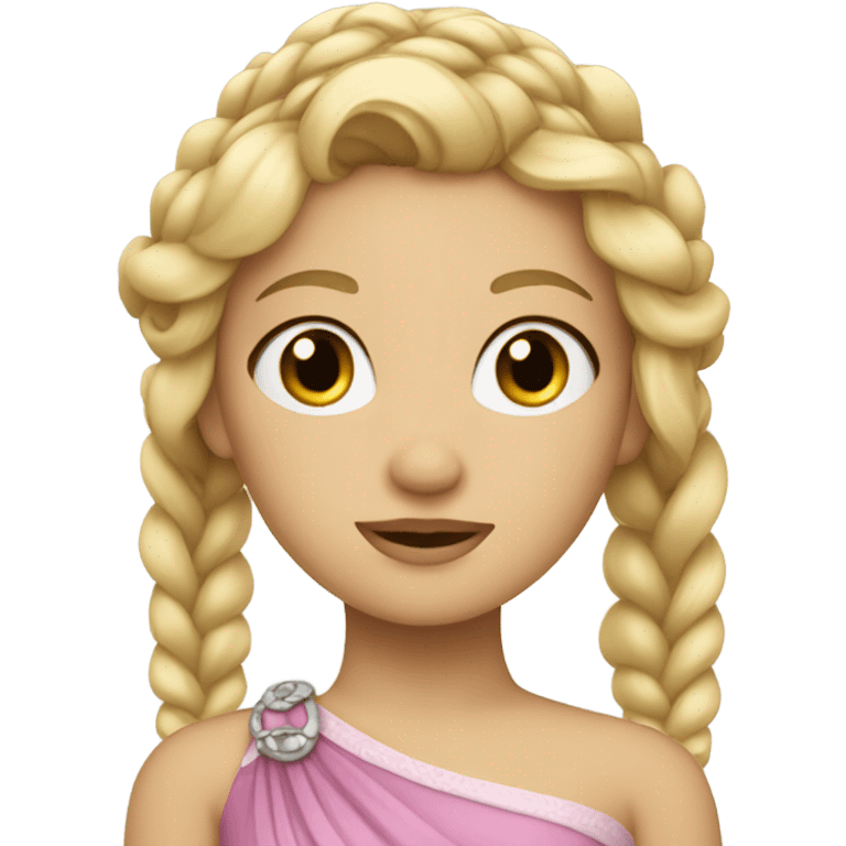 Princess with blonde hair and a braid emoji