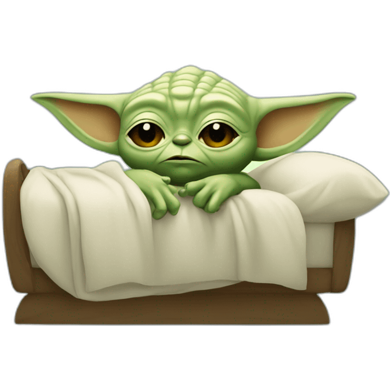 Yoda en train de dormir emoji