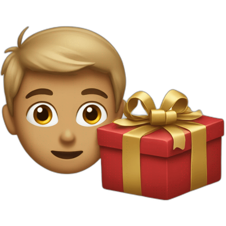 caca qui offre un cadeau emoji