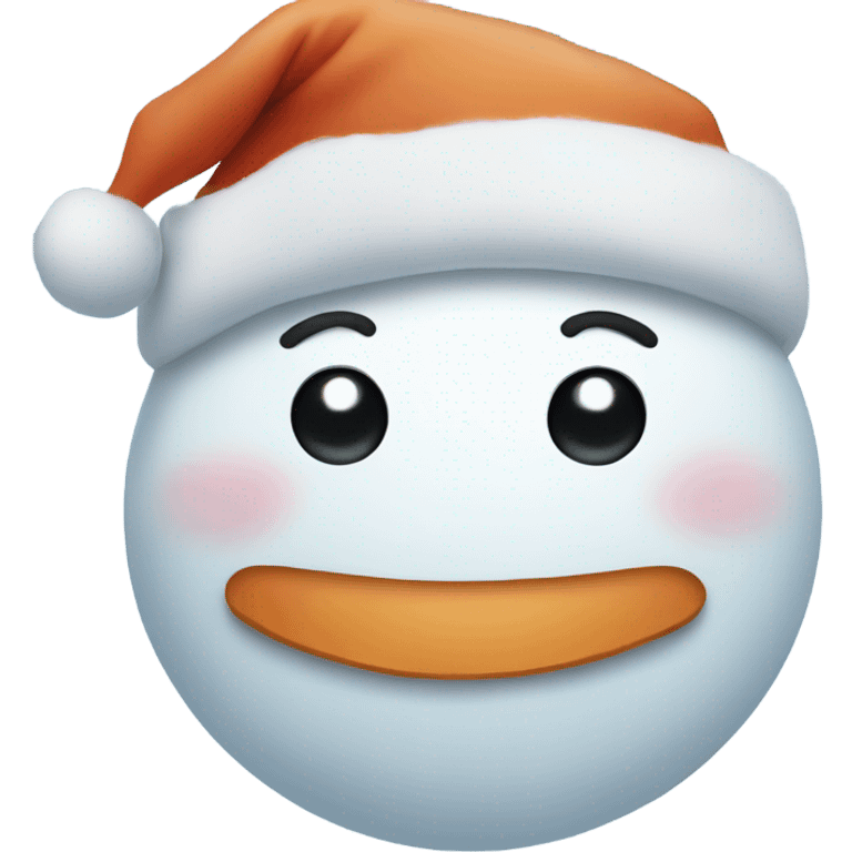 cute Snowman face emoji