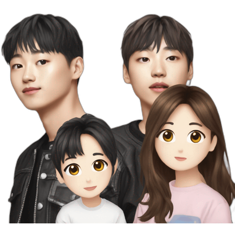 Junkook an Lisa emoji