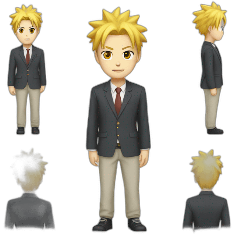 Naruto in office dress code emoji