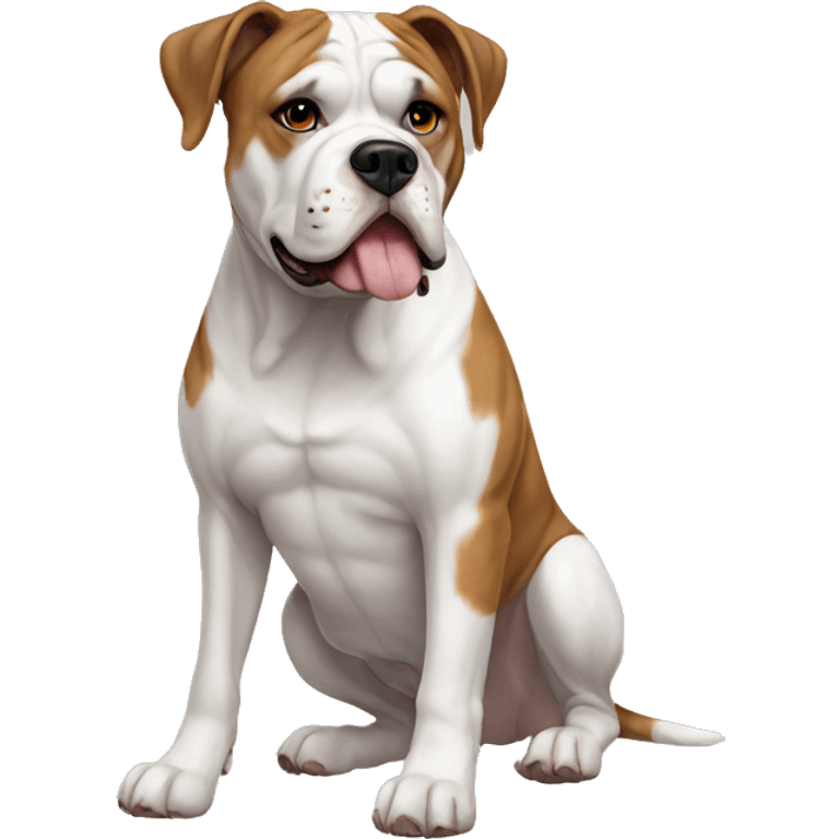 American Bulldog Dog Breed Full Body emoji