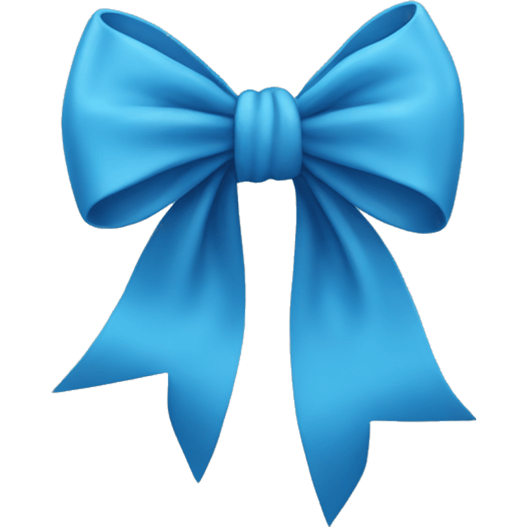 Blue bow  emoji