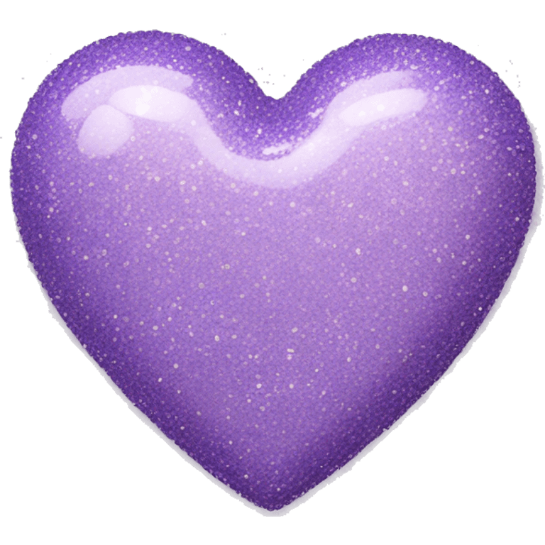 Pastel Purple Glitter Heart emoji