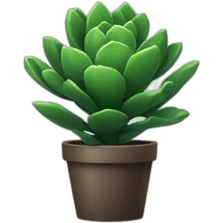 succulent-darkgreen-plant emoji