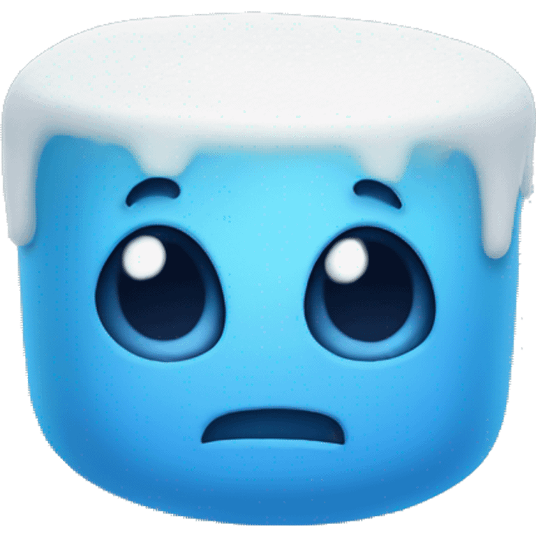 blue marshmallow emoji