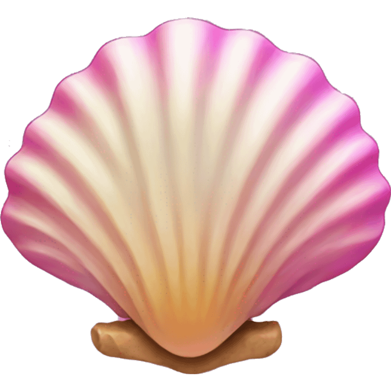 seashell with pink strokes emoji