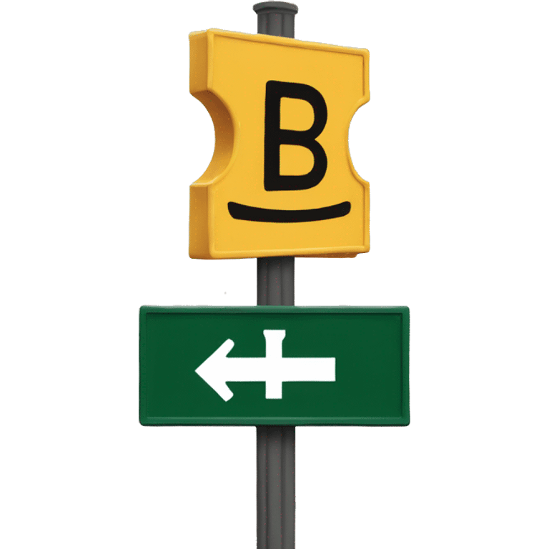 street sign that reads BB7 emoji