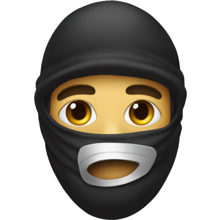 robber masked emoji emoji