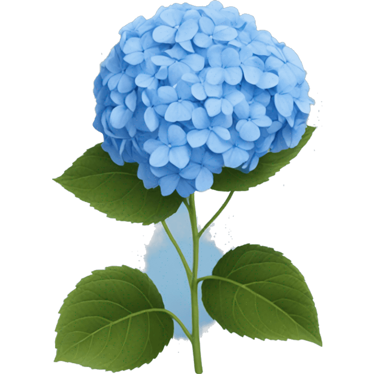 blue hydrangea emoji