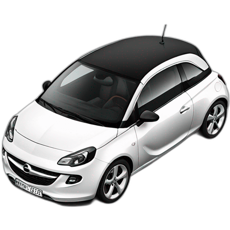 opel adam toit blanc emoji