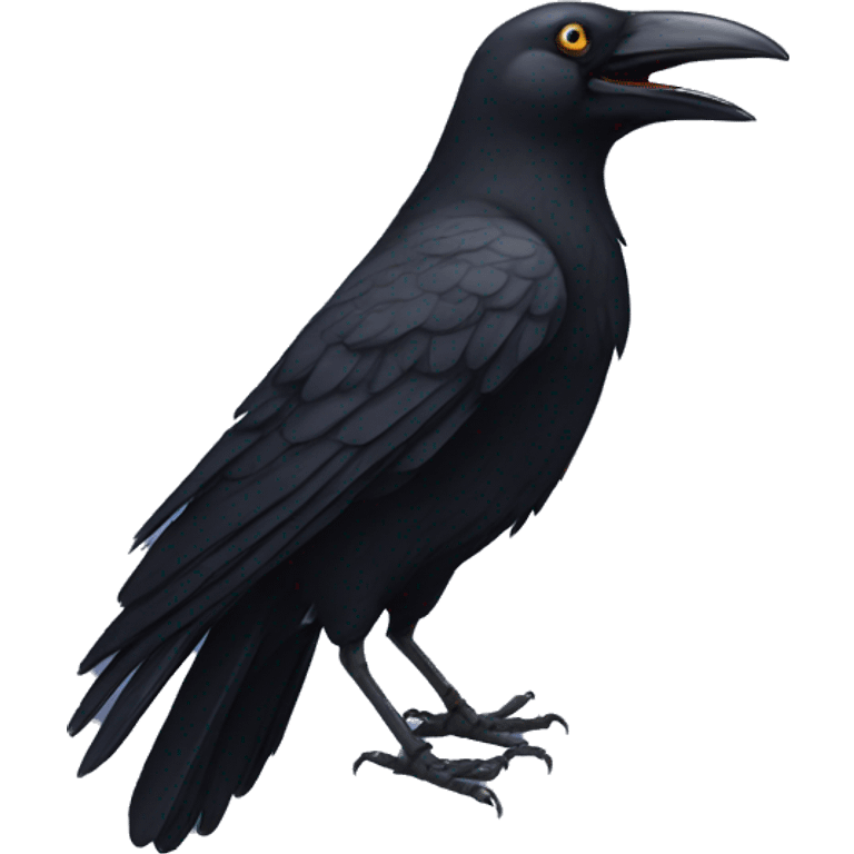 Smiling crow emoji