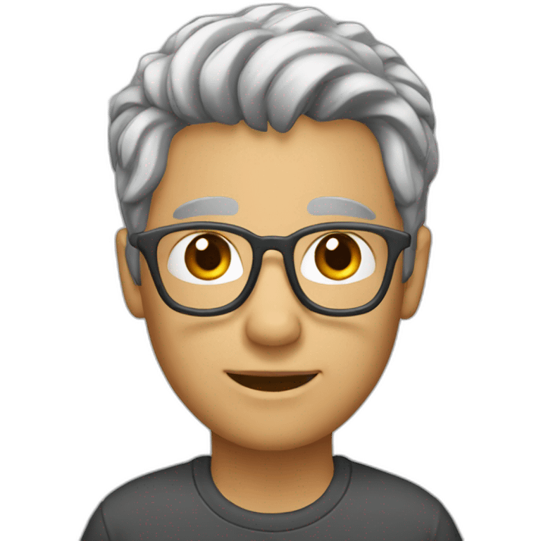 developper gray hair emoji