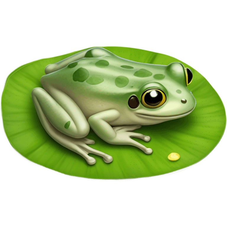 frog relaxing emoji