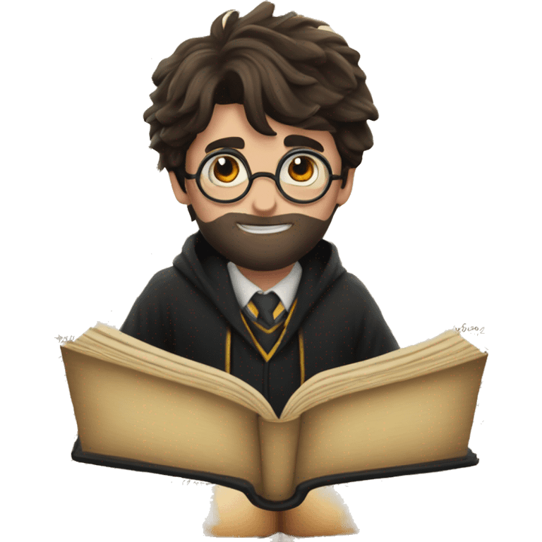 Harry potter write on a book emoji