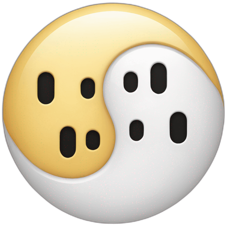 upside-down-yin-and-yang-without-dots emoji