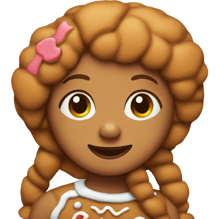 Gingerbread girl emoji