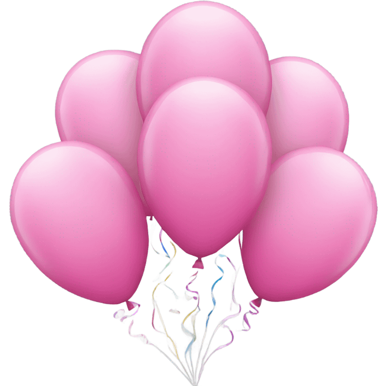 Pink birthday balloons  emoji