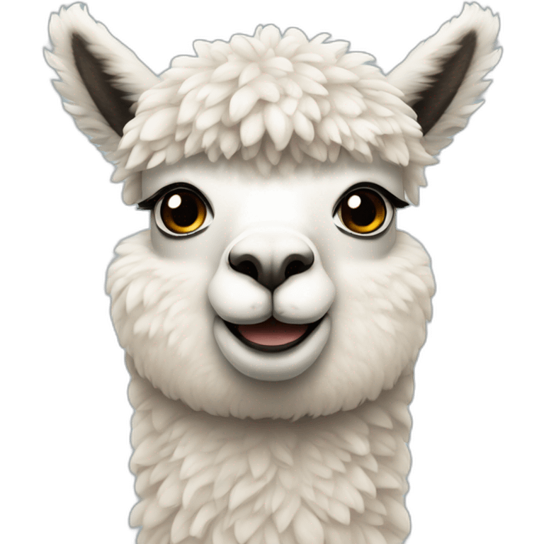 Alpaca withe  emoji