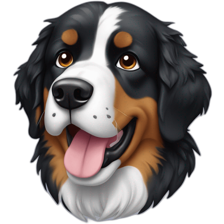 bernese mountaind dog completly wet emoji