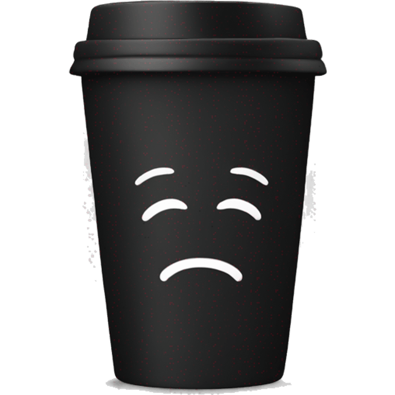 coffee cup black emoji