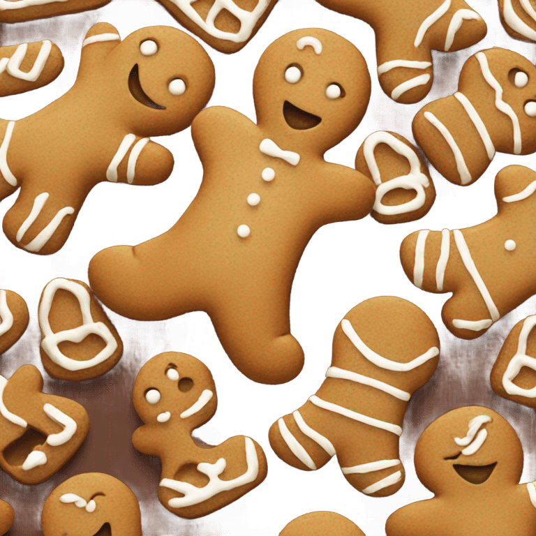 Gingerbread man emoji