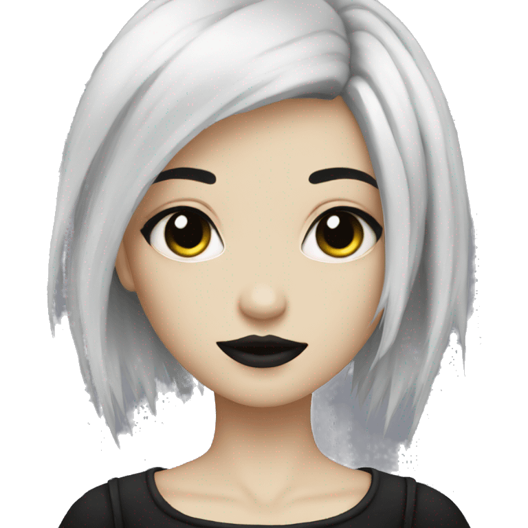 Cute Gothic Emo Lady emoji