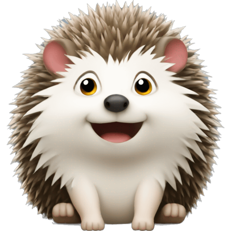 Hedgehog answering slack messages emoji