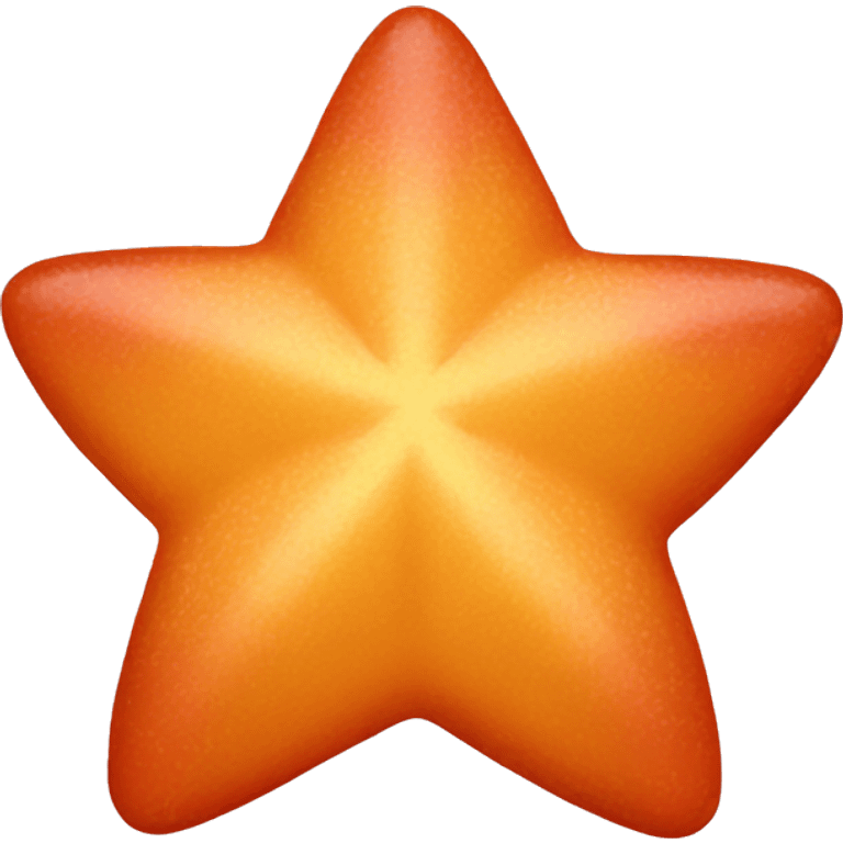 A rose-colored marmalade star emoji