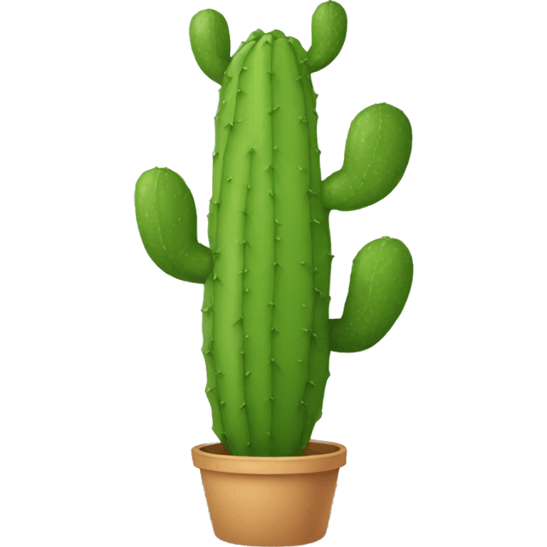 single flat Nopal without pot emoji