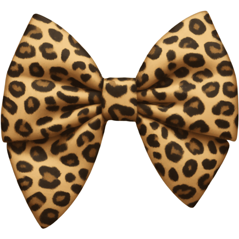 leopard print bow emoji