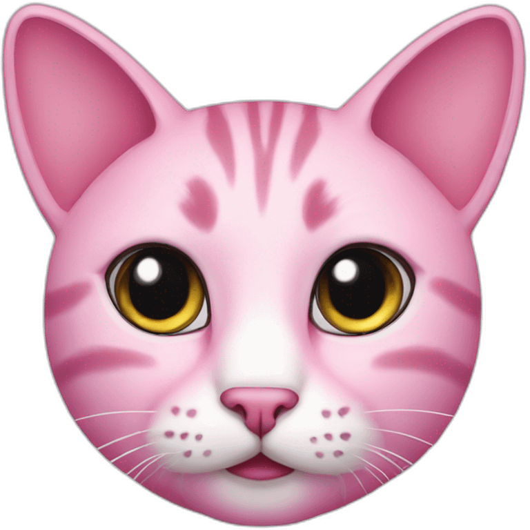 Cat pink emoji