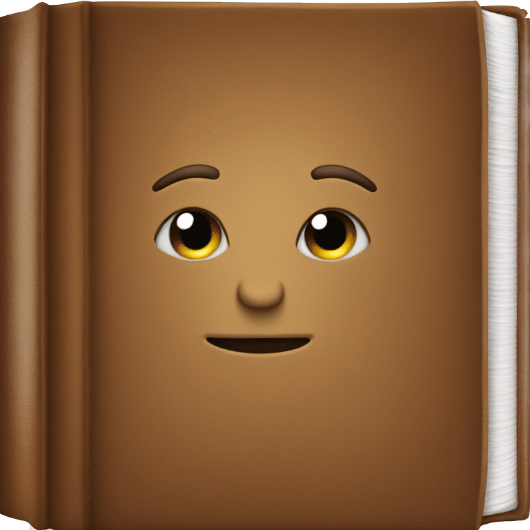 Brown book emoji