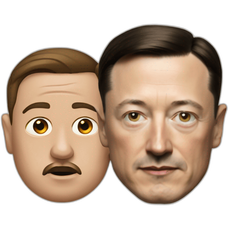 Hitler ans elon musk emoji