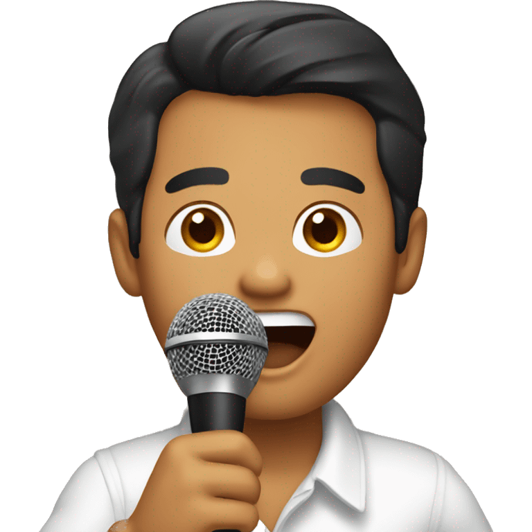 Filipino doing karaoke emoji