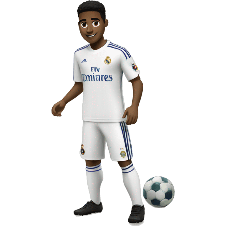 Jugador inglés negro Del Real Madrid  joven  emoji