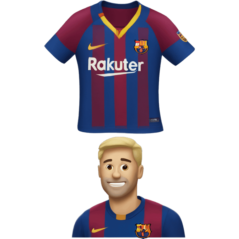 Fc Barcelona Shirt without the man wearing it emoji