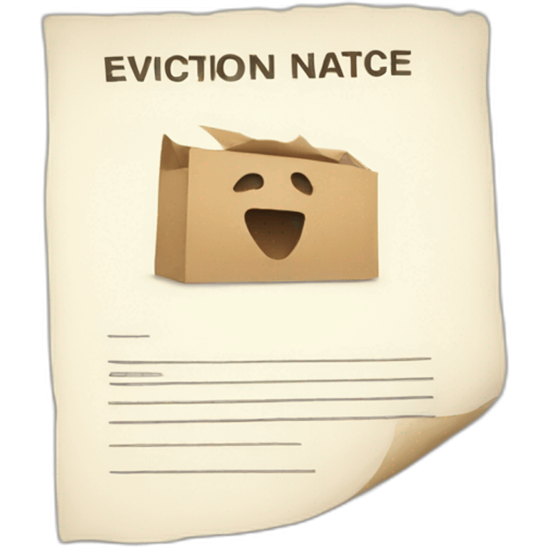 Eviction notice emoji