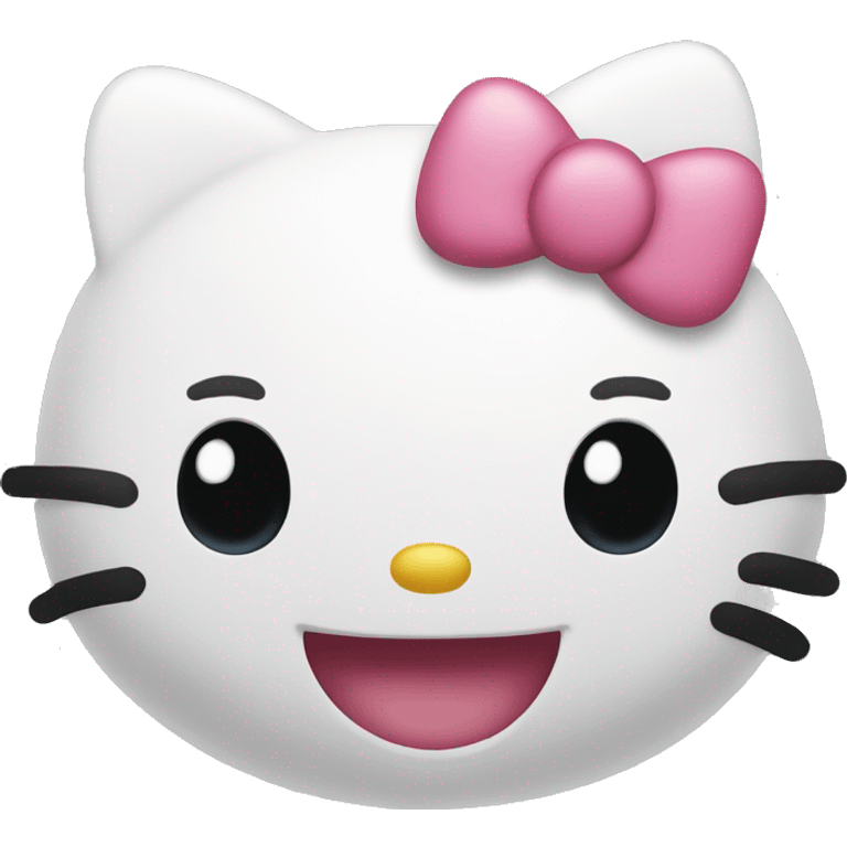 Cute hello kitty smiling like this: ☺️ emoji