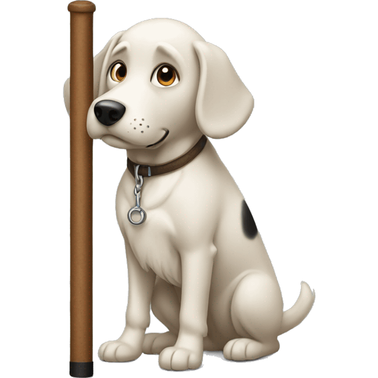 Make a dog with a pole emoji