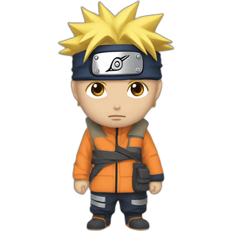 Naruto en train de faire un malaise emoji