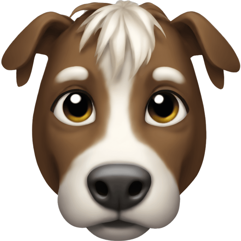 Dog head horse emoji