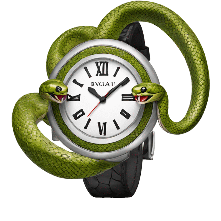 Bulgari snake watch emoji