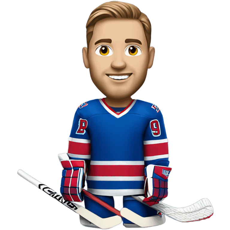 New York Rangers hockey goalie realistic emoji