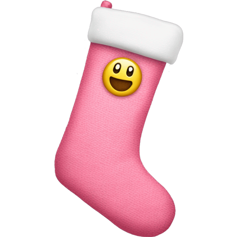 link pink christmas stocking emoji