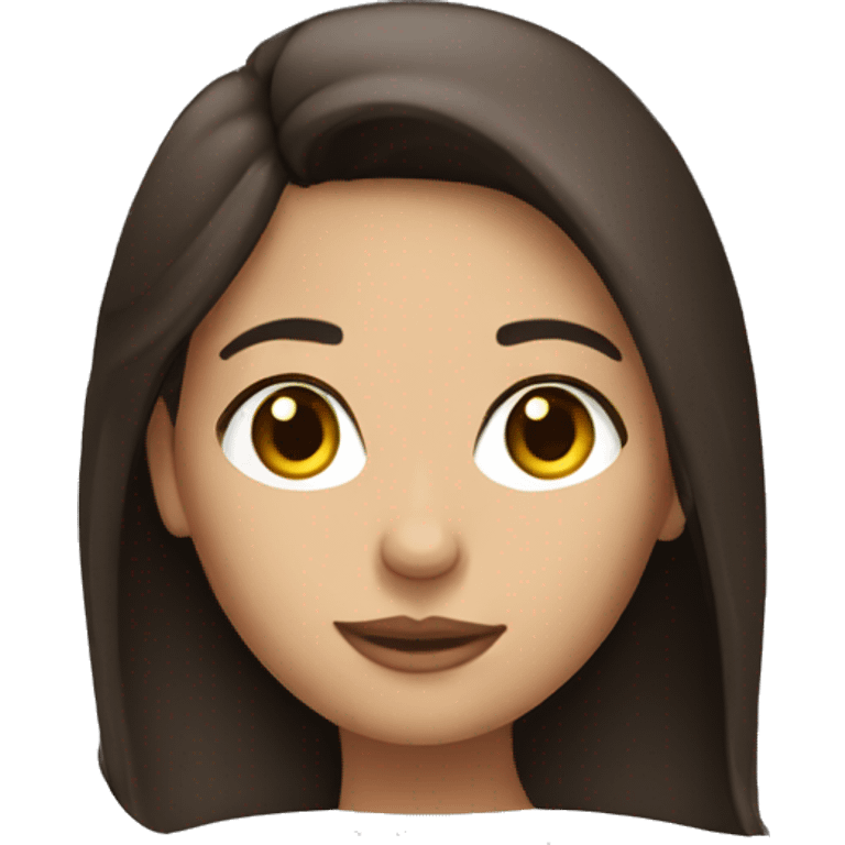 brunette girl emoji