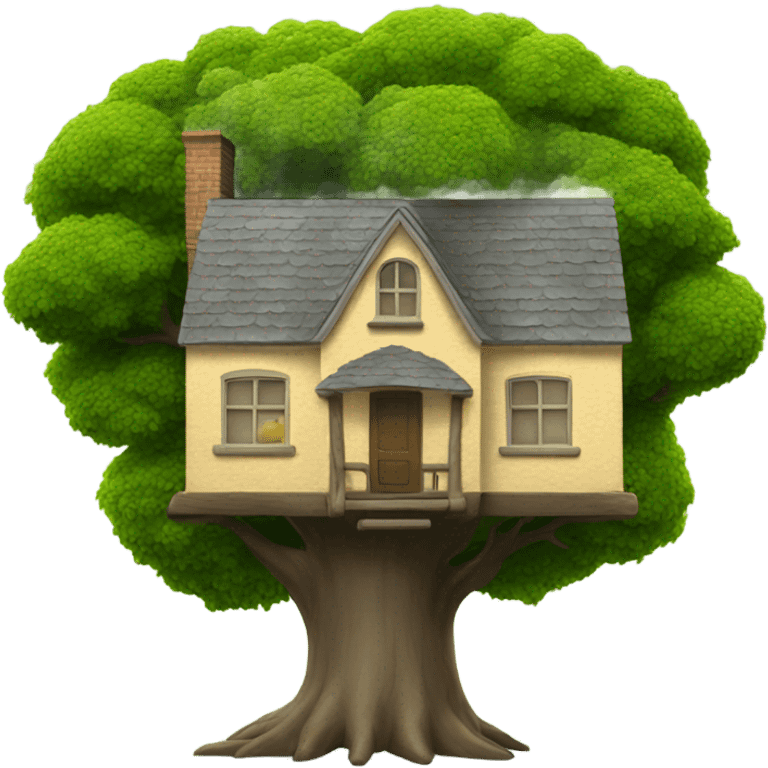 House on a tree emoji