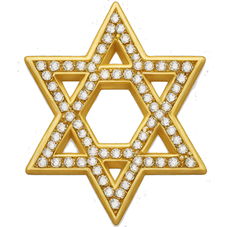 Rhinestone star of David emoji