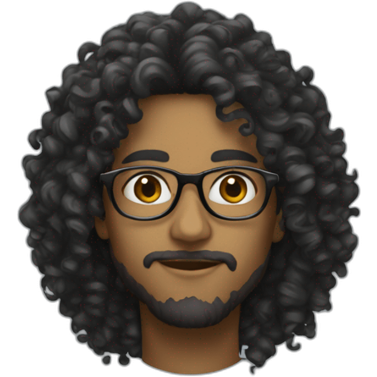 dark-curly-longhair-artist-glasses emoji